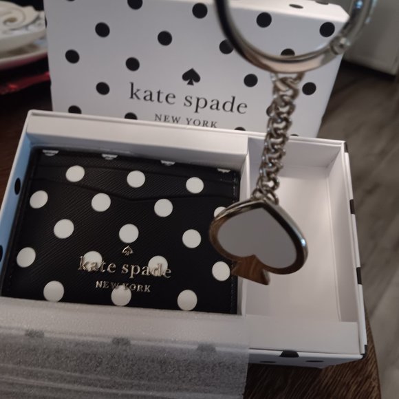 KATE SPADE CARD HOLDER N  DOUBLE FACED KEYCHAIN - Picture 4 of 10